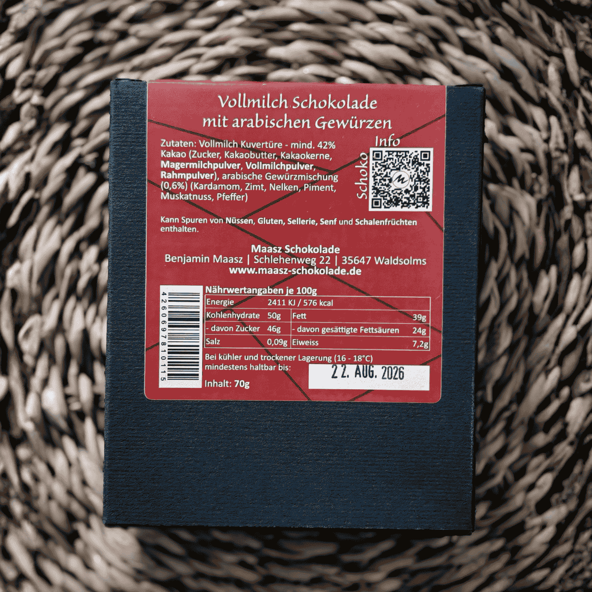 Weingeschenk "Wein & Schokolade" – Spätburgunder & Orient