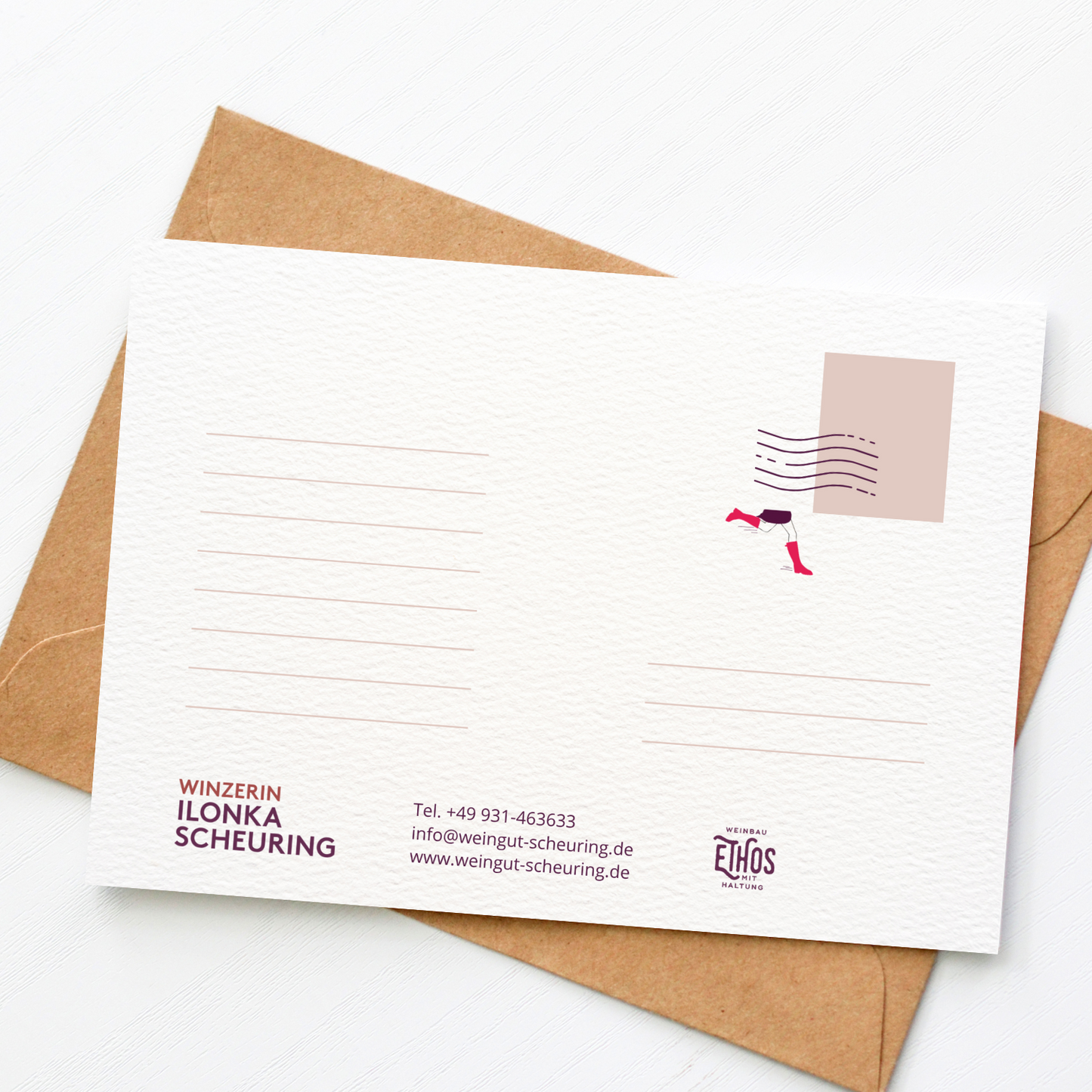 Postkarte: Muttertag | Ein Hoch auf dich, Mama