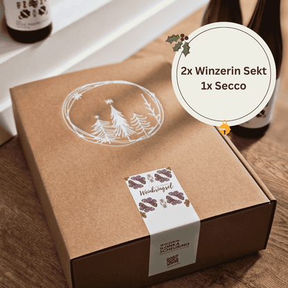 3er-Weingeschenk „Cheers!" – Sekt & Co.