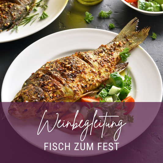 Weinbegleitung Menü „Fisch zum Fest“: Lachs, Garnelen & Co.