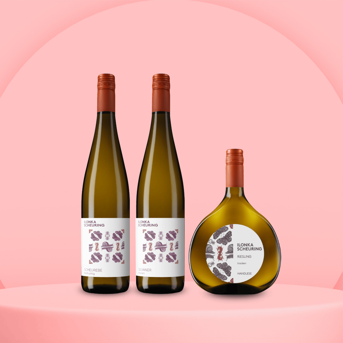 3er-Weingeschenk „Frankenliebe“ – Silvaner, Scheurebe & Riesling